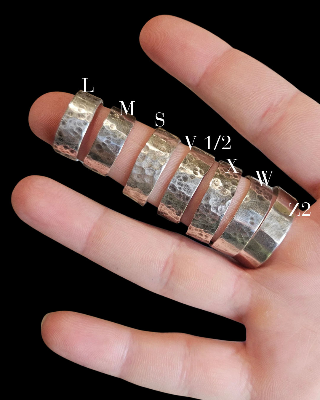 Chunky Textured ring - 925 Sterling Silver