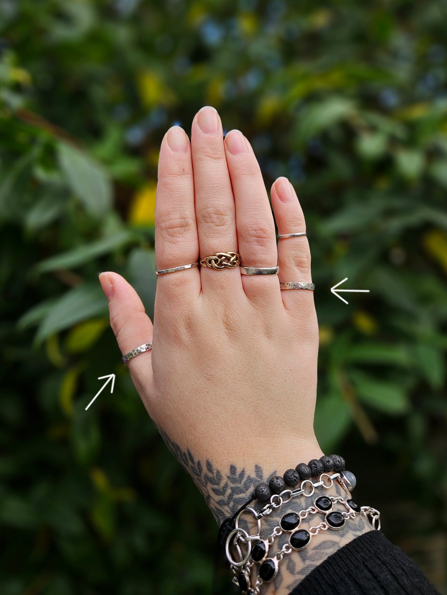 Elegant Textured Ring - 925 Sterling silver