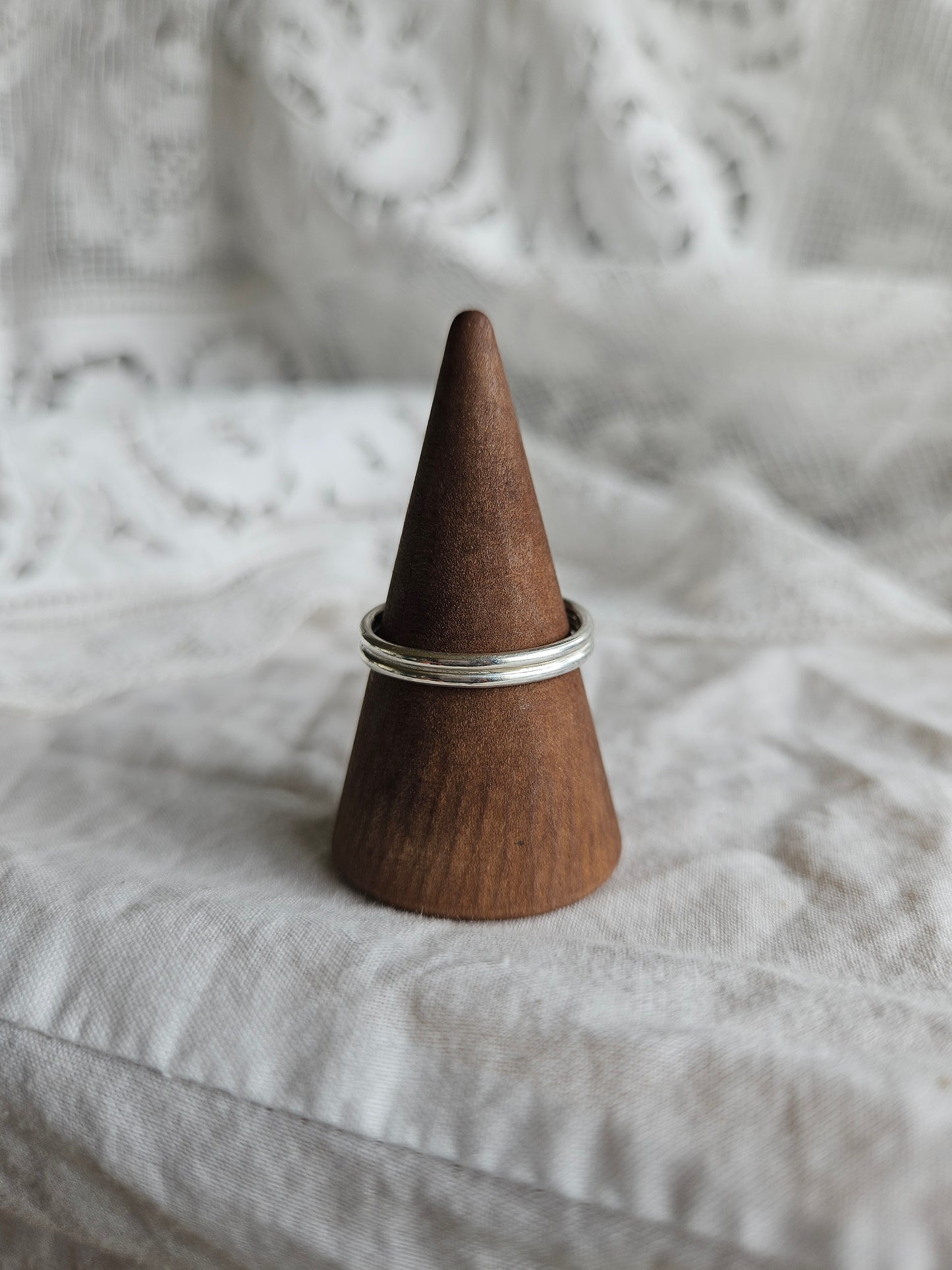 Muntjac Tooth Ring - Sterling Silver