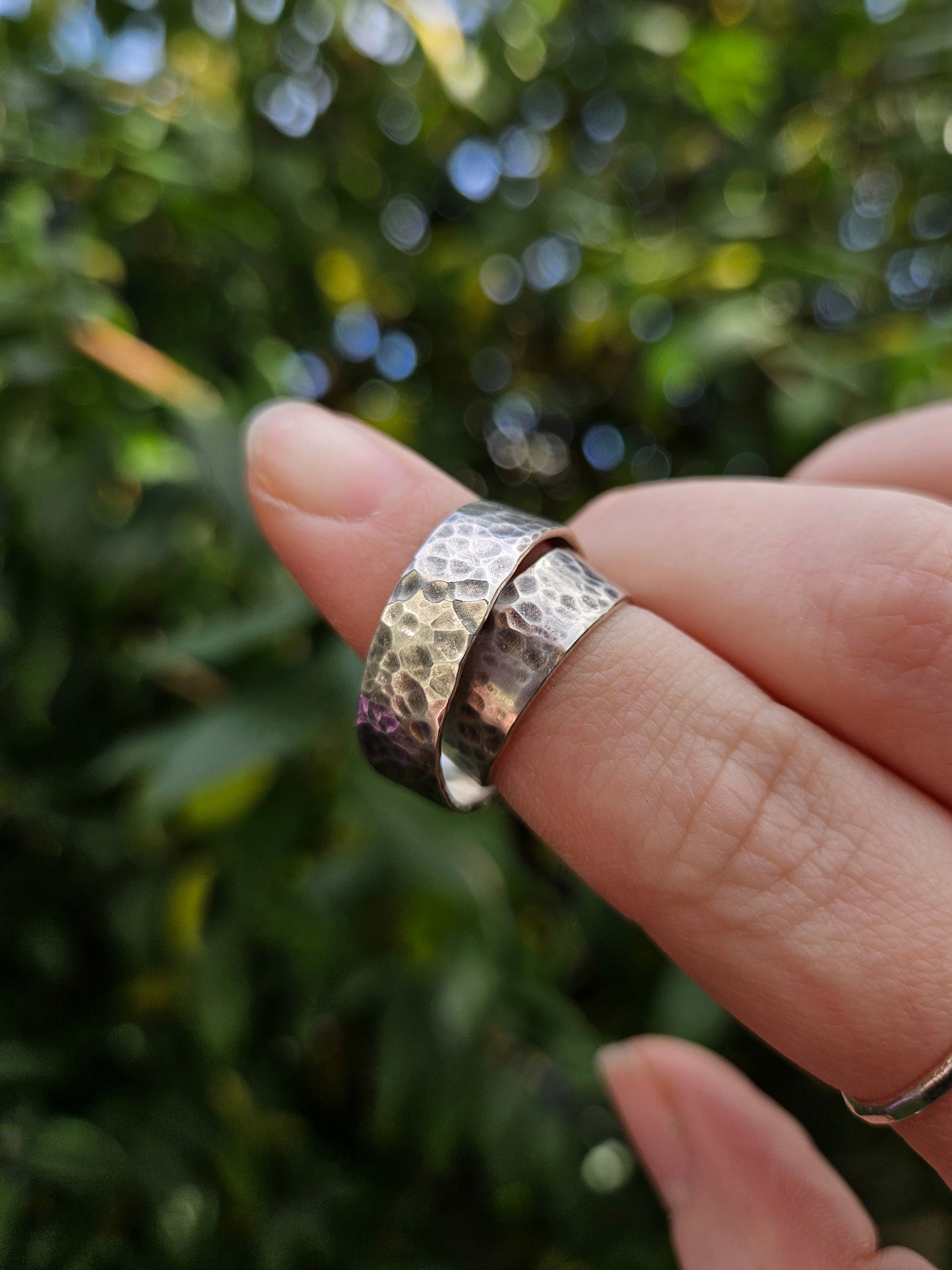 Chunky Textured ring - 925 Sterling Silver