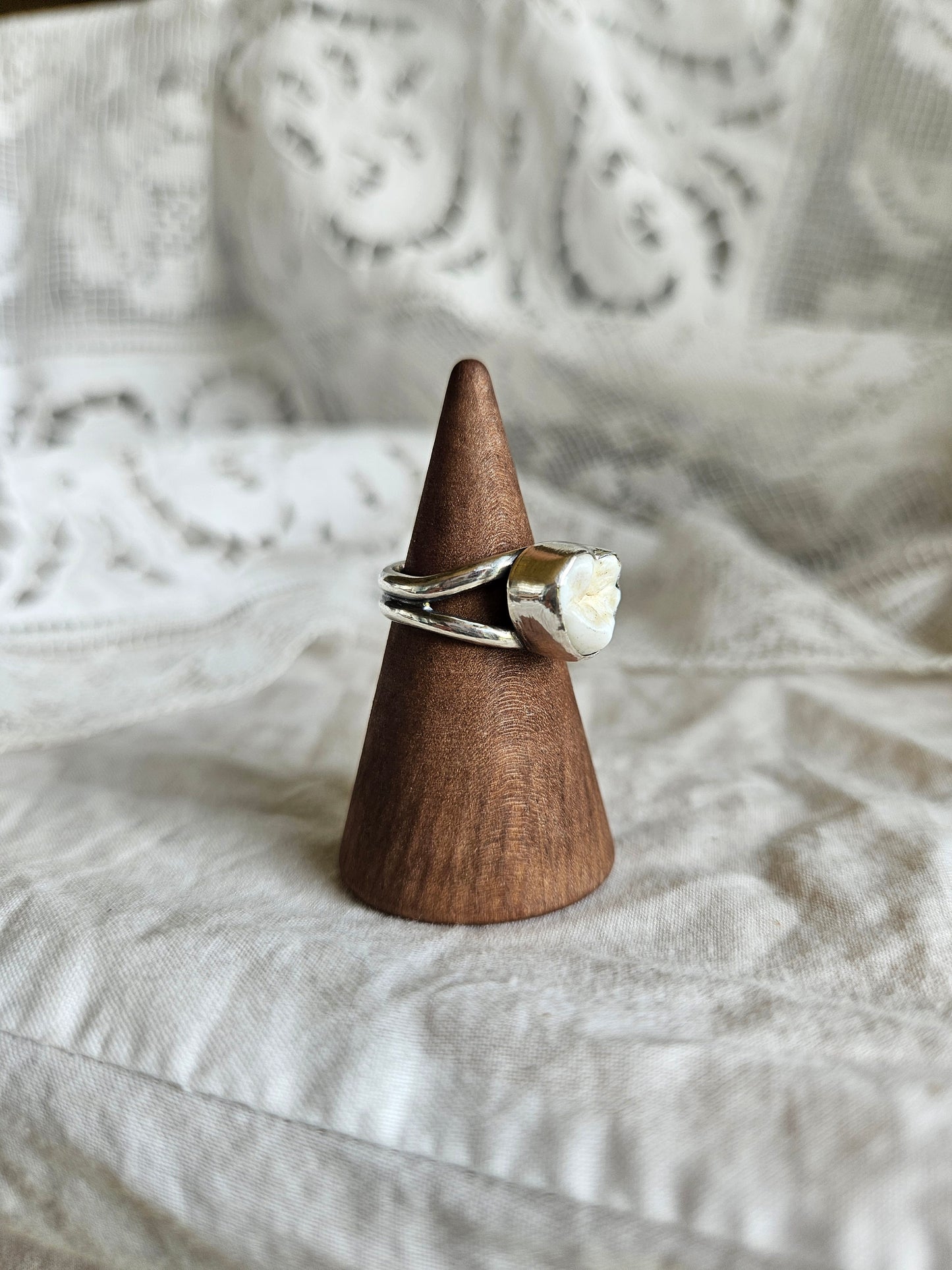 Human Tooth Ring - Sterling Silver