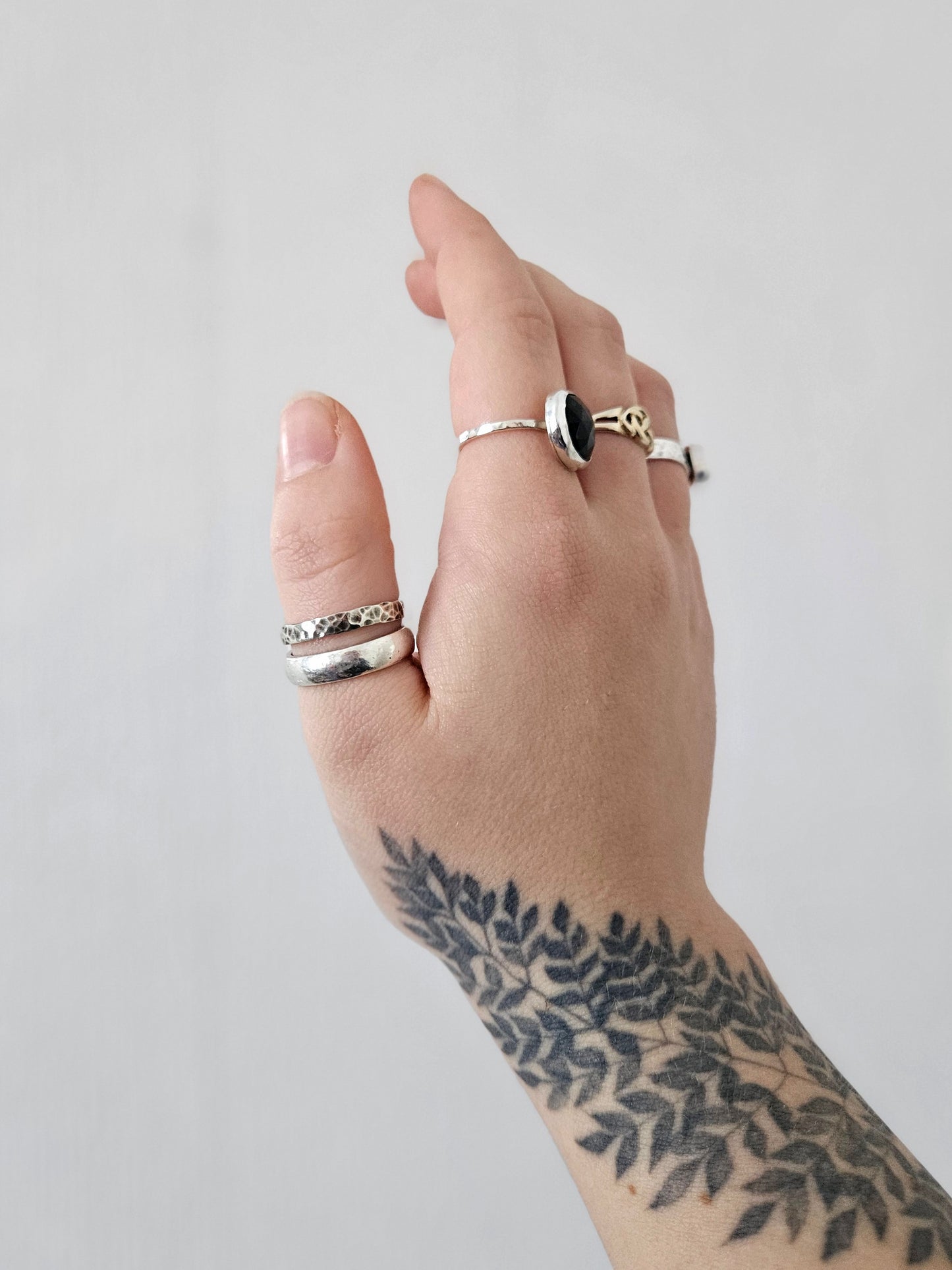 Elegant Textured Ring - 925 Sterling silver