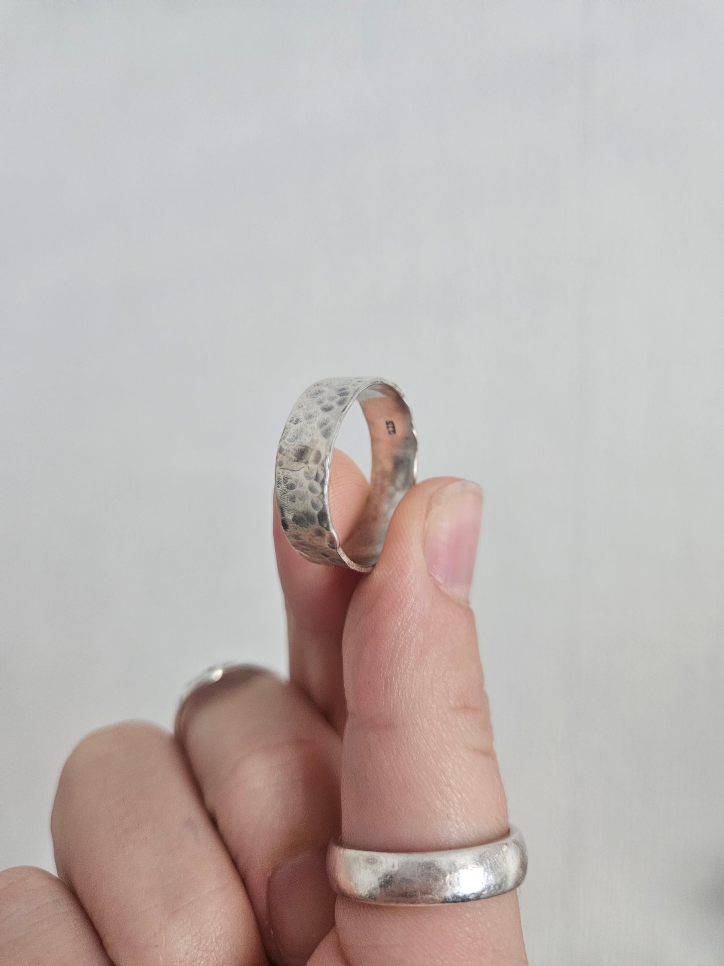 Chunky Textured ring - 925 Sterling Silver