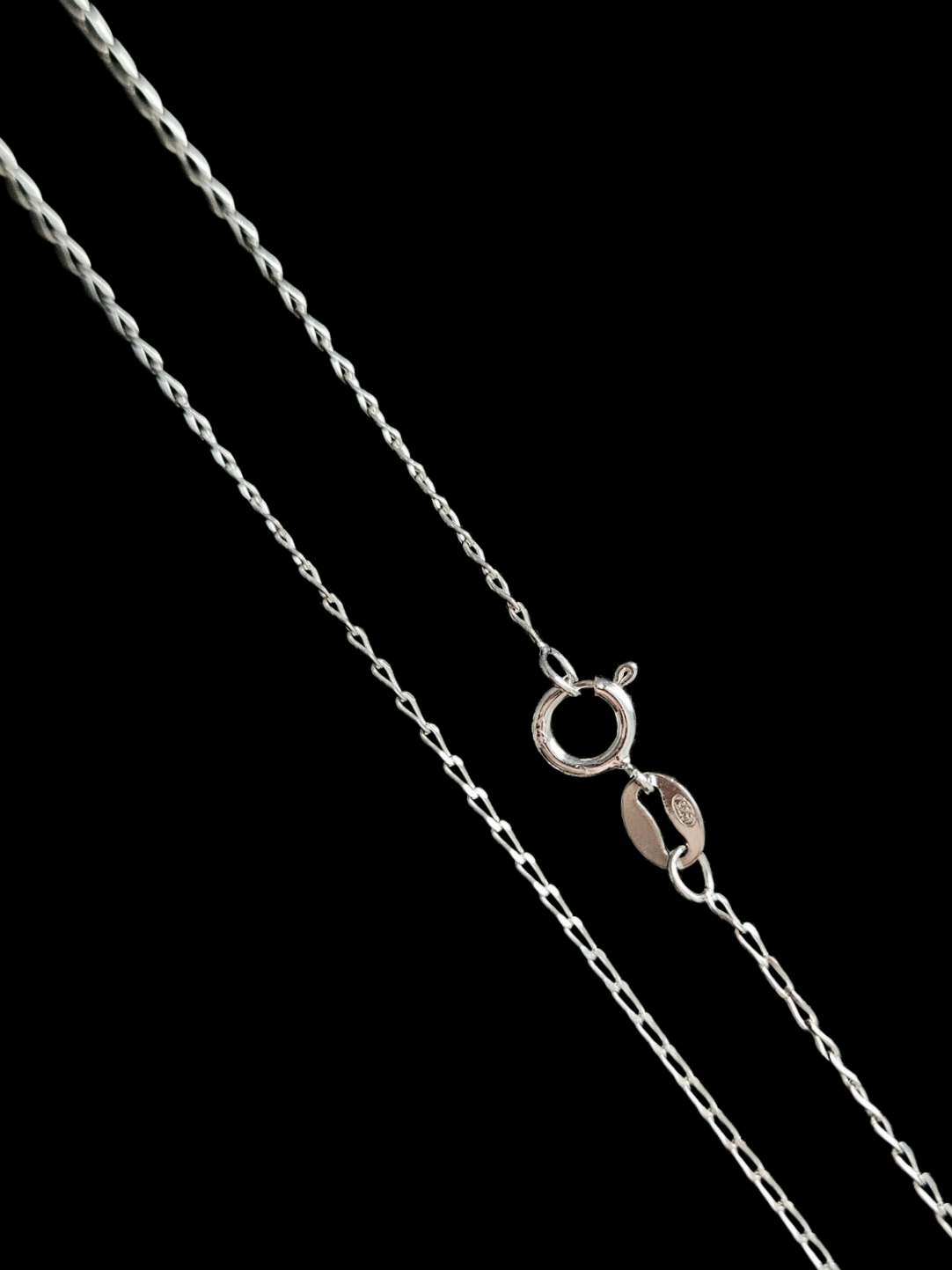 16" Sterling silver curb chain