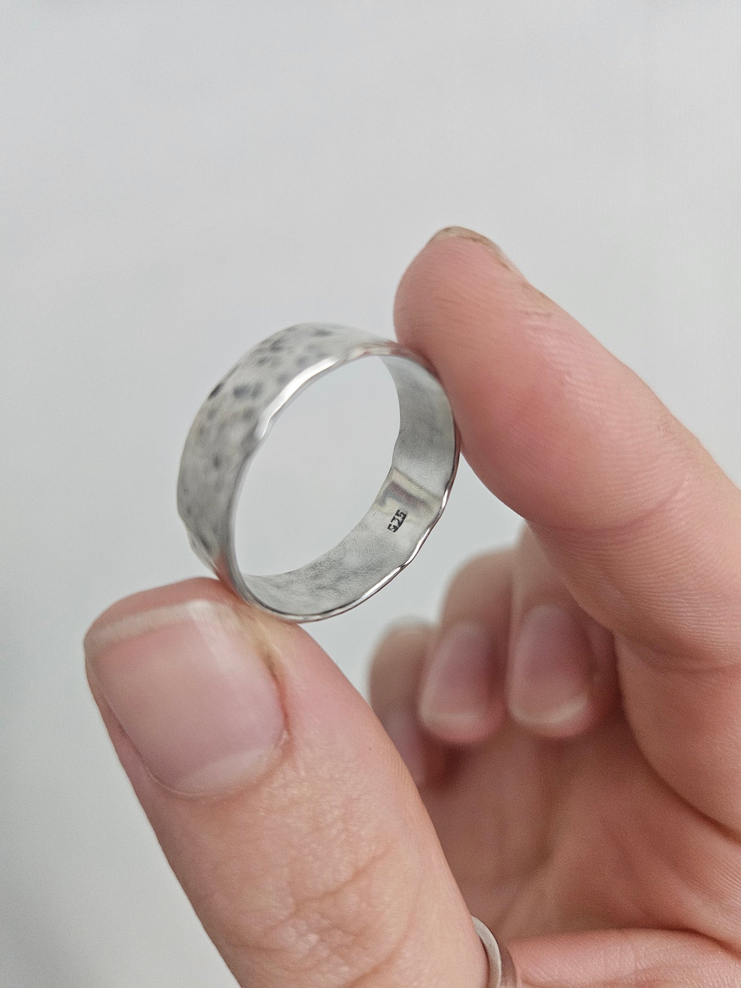 Chunky Textured ring - 925 Sterling Silver